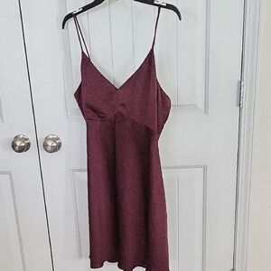 Abercrombie & Fitch Red Sleeveless Mini Sundress